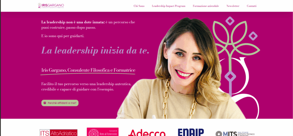 Iris Gargano, sito web by Ilaria Dutto